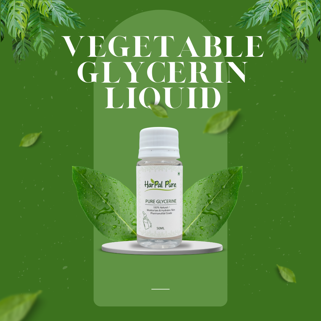 Vegetable Glycerin Liquid | 100% Pure & Moisturizing | Skin & Hair Care | Harpal Pure